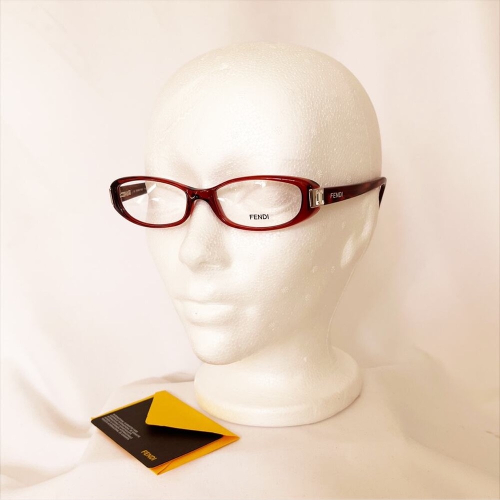 FENDI Eyeglass Frames F666R 603 Womens Burgundy 51x16x135, with unbranded case - Picture 4 of 11
